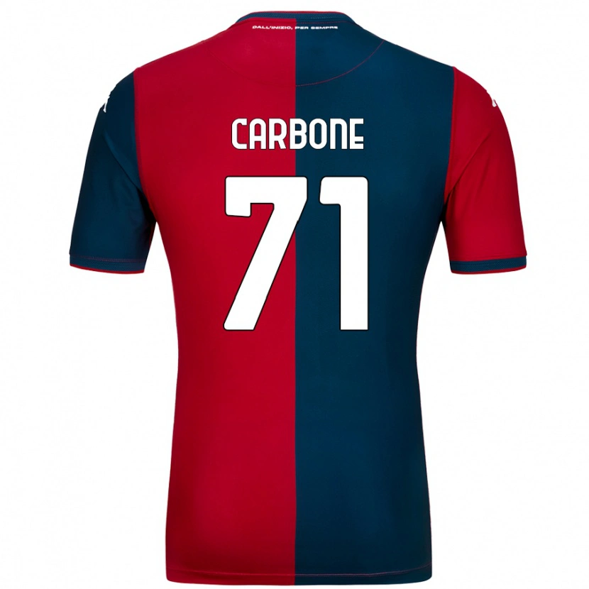 Danxen Kinder Filippo Carbone #71 Rot Dunkelblau Heimtrikot Trikot 2024/25 T-Shirt Schweiz