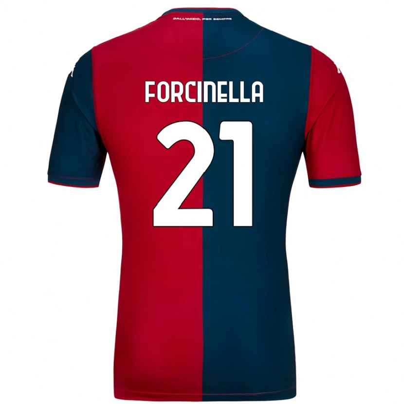 Danxen Kinder Camilla Forcinella #21 Rot Dunkelblau Heimtrikot Trikot 2024/25 T-Shirt Schweiz