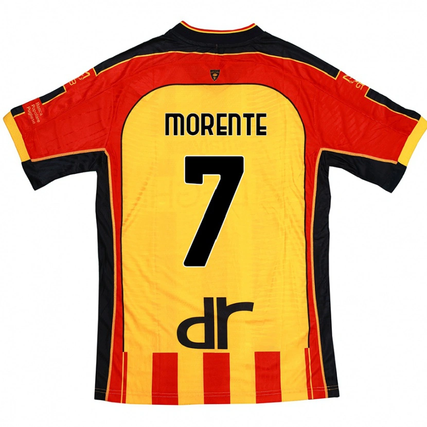 Danxen Kinder Tete Morente #7 Gelb Rot Heimtrikot Trikot 2024/25 T-Shirt Schweiz