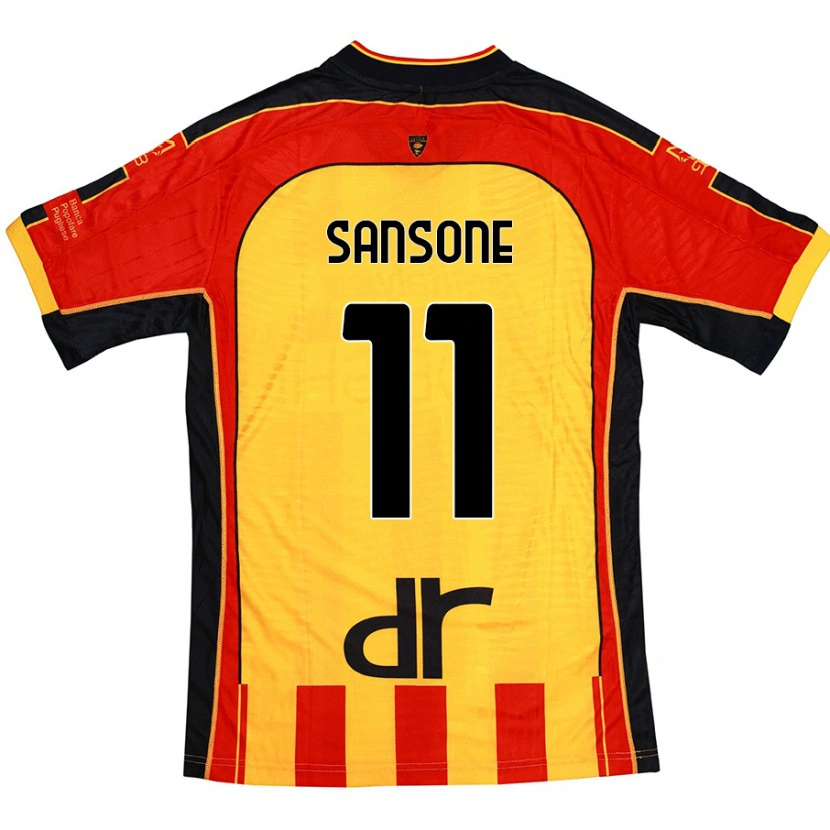 Danxen Kinder Nicola Sansone #11 Gelb Rot Heimtrikot Trikot 2024/25 T-Shirt Schweiz