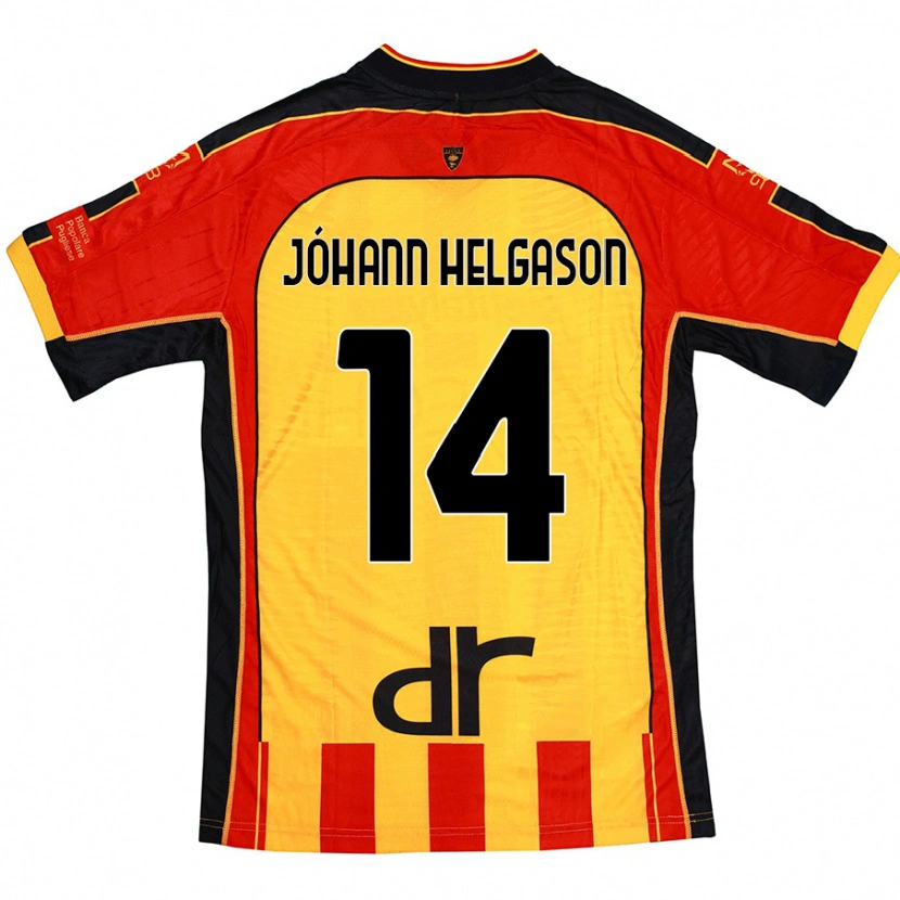 Danxen Kinder Thórir Jóhann Helgason #14 Gelb Rot Heimtrikot Trikot 2024/25 T-Shirt Schweiz