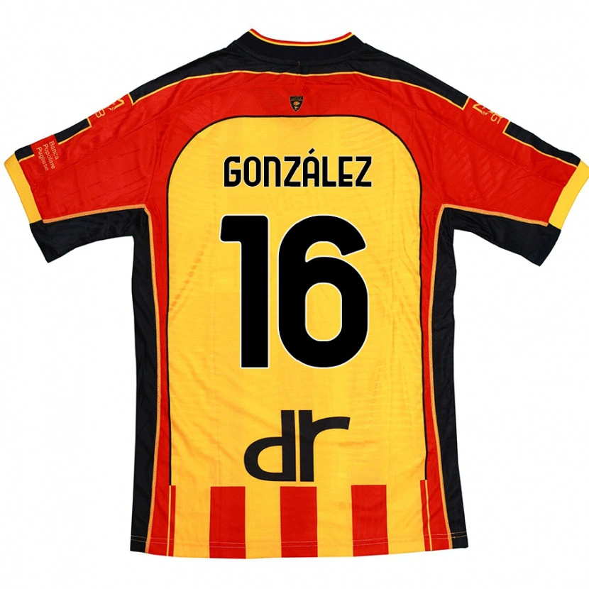 Danxen Kinder Joan González #16 Gelb Rot Heimtrikot Trikot 2024/25 T-Shirt Schweiz