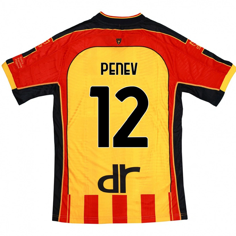 Danxen Kinder Plamen Penev #12 Gelb Rot Heimtrikot Trikot 2024/25 T-Shirt Schweiz