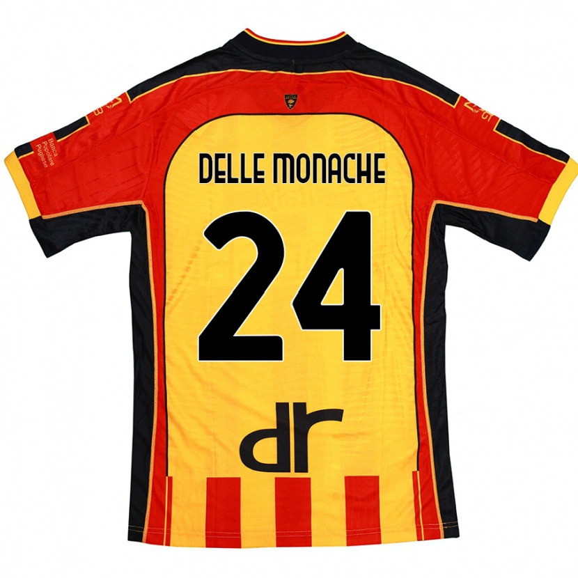 Danxen Kinder Marco Delle Monache #24 Gelb Rot Heimtrikot Trikot 2024/25 T-Shirt Schweiz