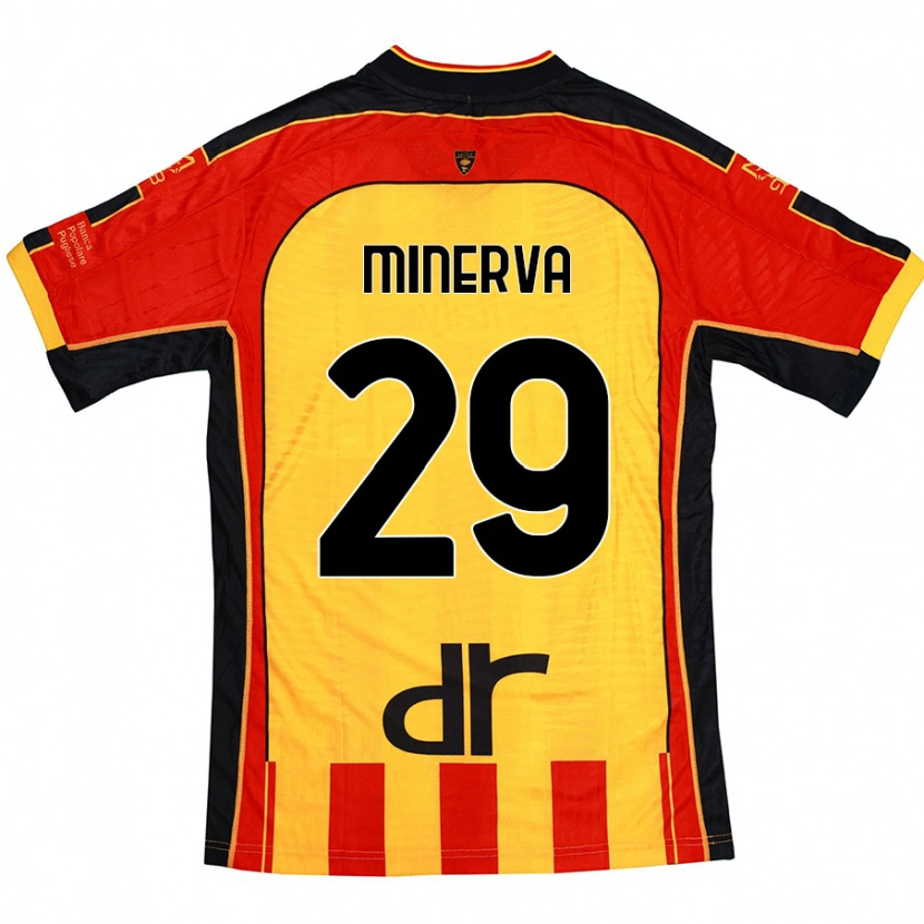 Danxen Kinder Francesco Minerva #29 Gelb Rot Heimtrikot Trikot 2024/25 T-Shirt Schweiz