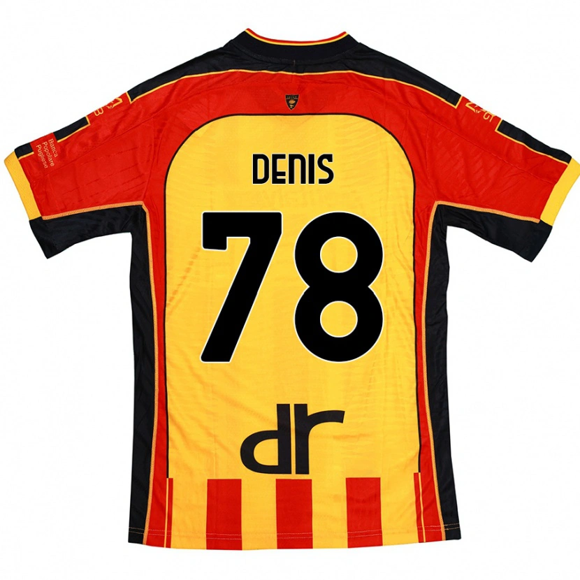 Danxen Kinder Max Denis #78 Gelb Rot Heimtrikot Trikot 2024/25 T-Shirt Schweiz