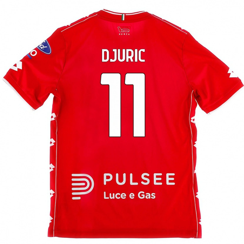 Danxen Kinder Milan Djuric #11 Rot Weiß Heimtrikot Trikot 2024/25 T-Shirt Schweiz