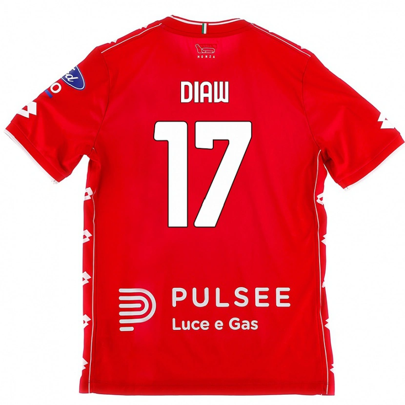 Danxen Kinder Davide Diaw #17 Rot Weiß Heimtrikot Trikot 2024/25 T-Shirt Schweiz