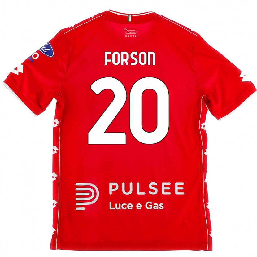 Danxen Kinder Omari Forson #20 Rot Weiß Heimtrikot Trikot 2024/25 T-Shirt Schweiz