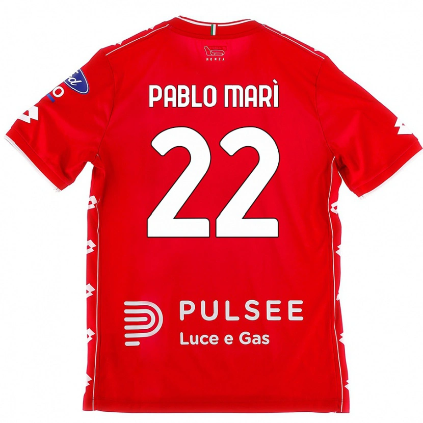 Danxen Kinder Pablo Marí #22 Rot Weiß Heimtrikot Trikot 2024/25 T-Shirt Schweiz