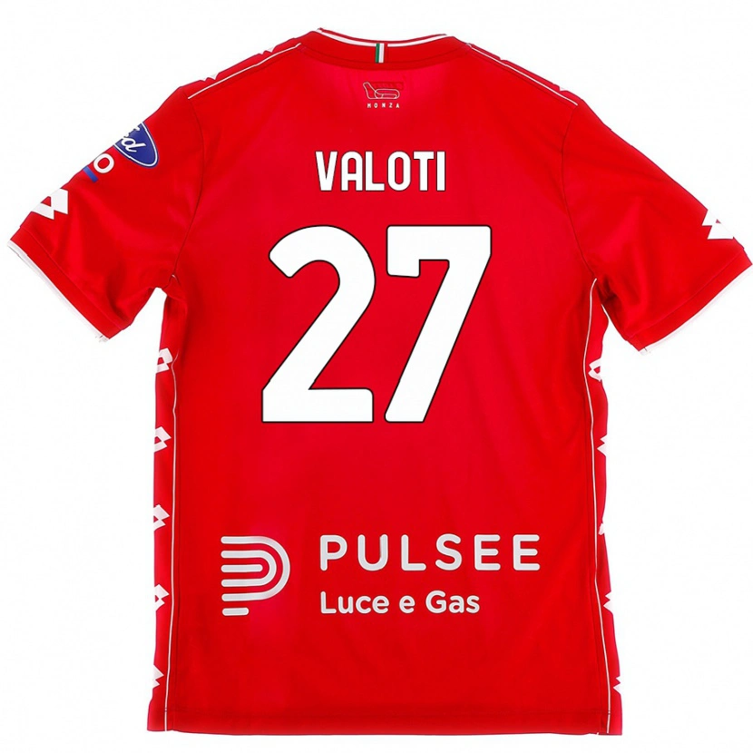 Danxen Kinder Mattia Valoti #27 Rot Weiß Heimtrikot Trikot 2024/25 T-Shirt Schweiz