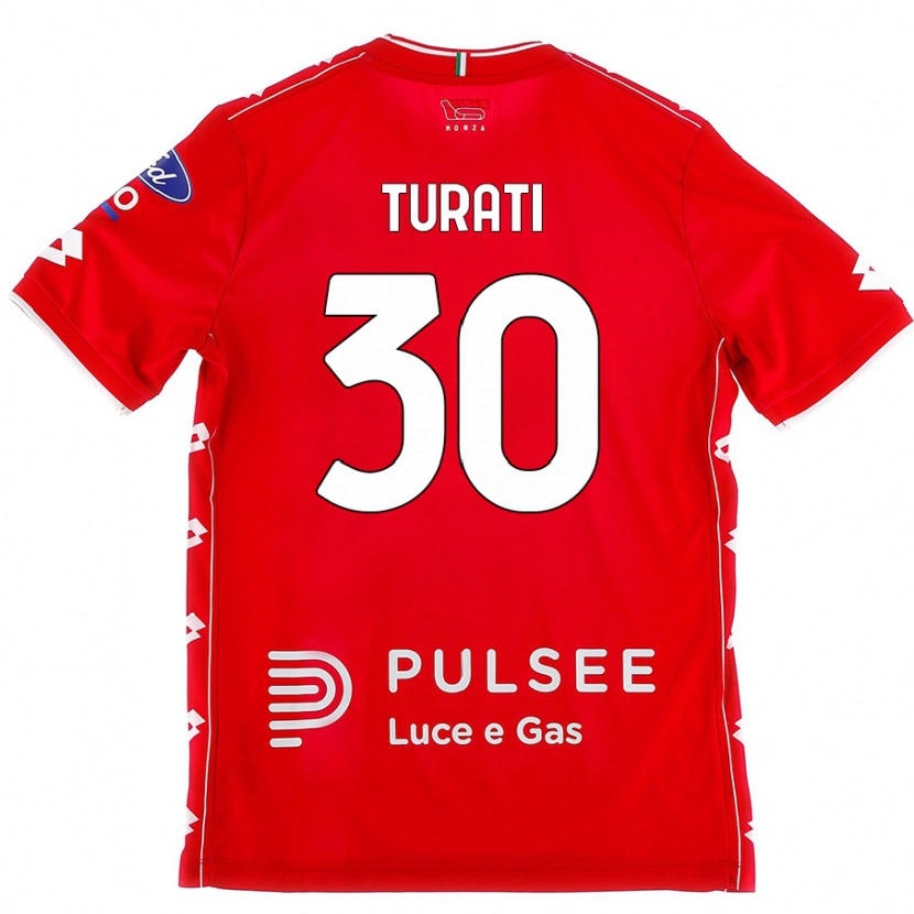 Danxen Kinder Stefano Turati #30 Rot Weiß Heimtrikot Trikot 2024/25 T-Shirt Schweiz