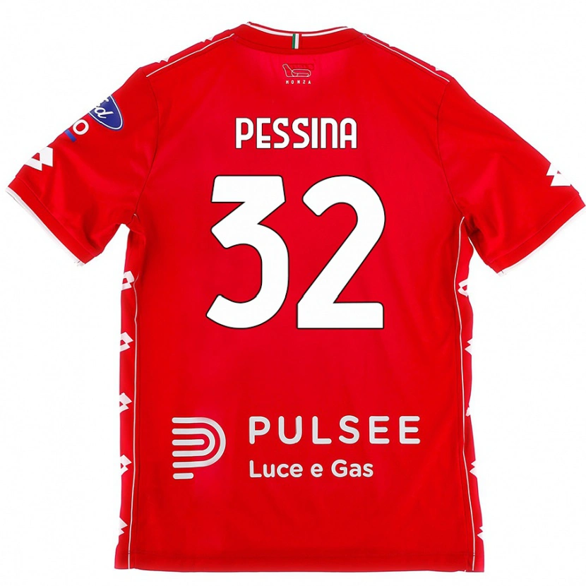 Danxen Kinder Matteo Pessina #32 Rot Weiß Heimtrikot Trikot 2024/25 T-Shirt Schweiz