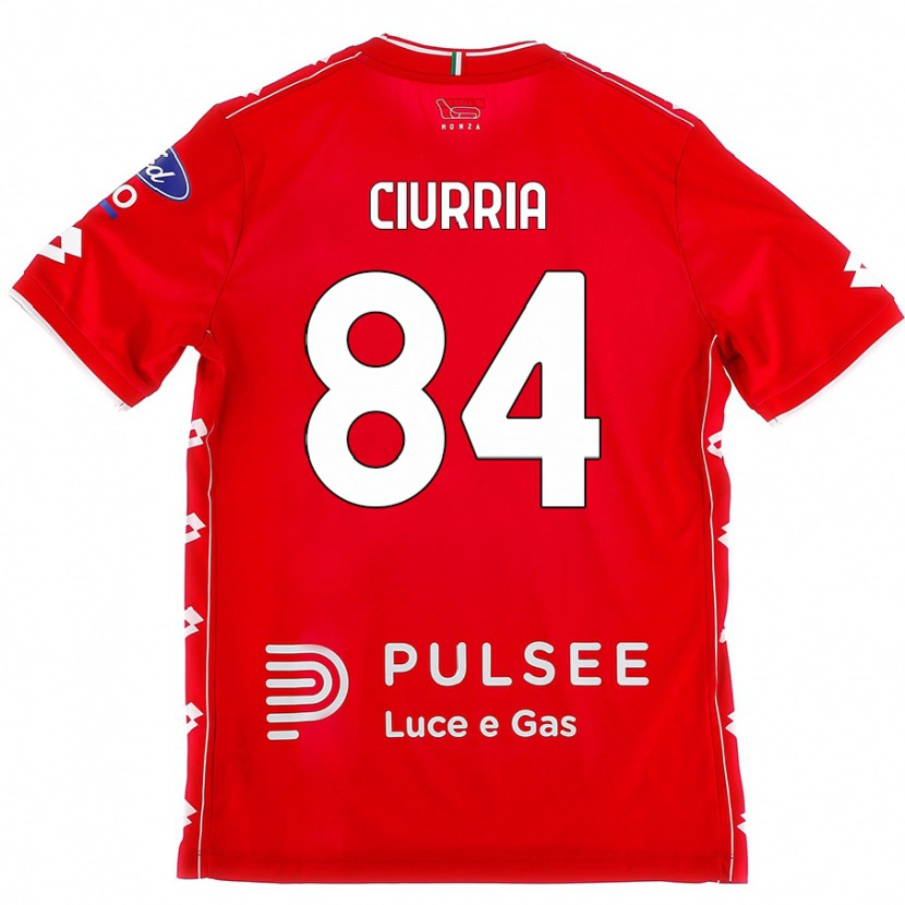 Danxen Kinder Patrick Ciurria #84 Rot Weiß Heimtrikot Trikot 2024/25 T-Shirt Schweiz