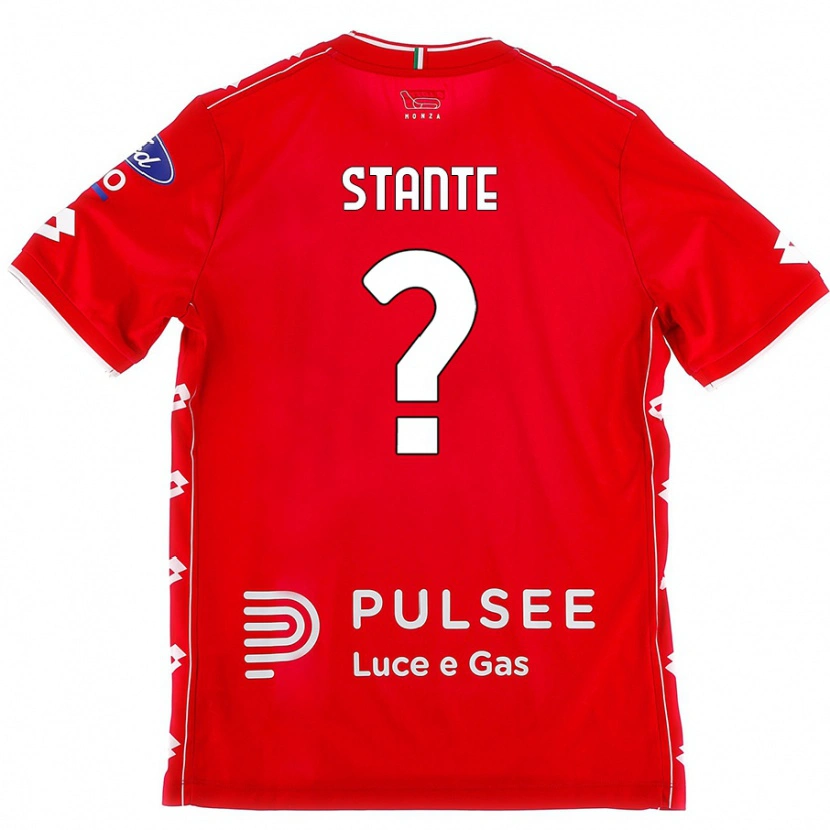 Danxen Kinder Edoardo Stante #0 Rot Weiß Heimtrikot Trikot 2024/25 T-Shirt Schweiz