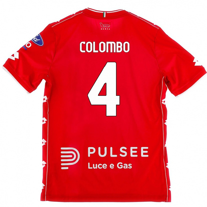 Danxen Kinder Leonardo Colombo #4 Rot Weiß Heimtrikot Trikot 2024/25 T-Shirt Schweiz