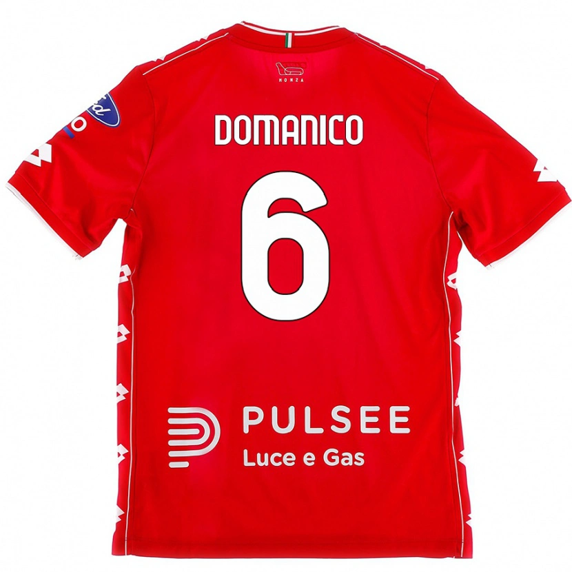 Danxen Kinder Saverio Domanico #6 Rot Weiß Heimtrikot Trikot 2024/25 T-Shirt Schweiz