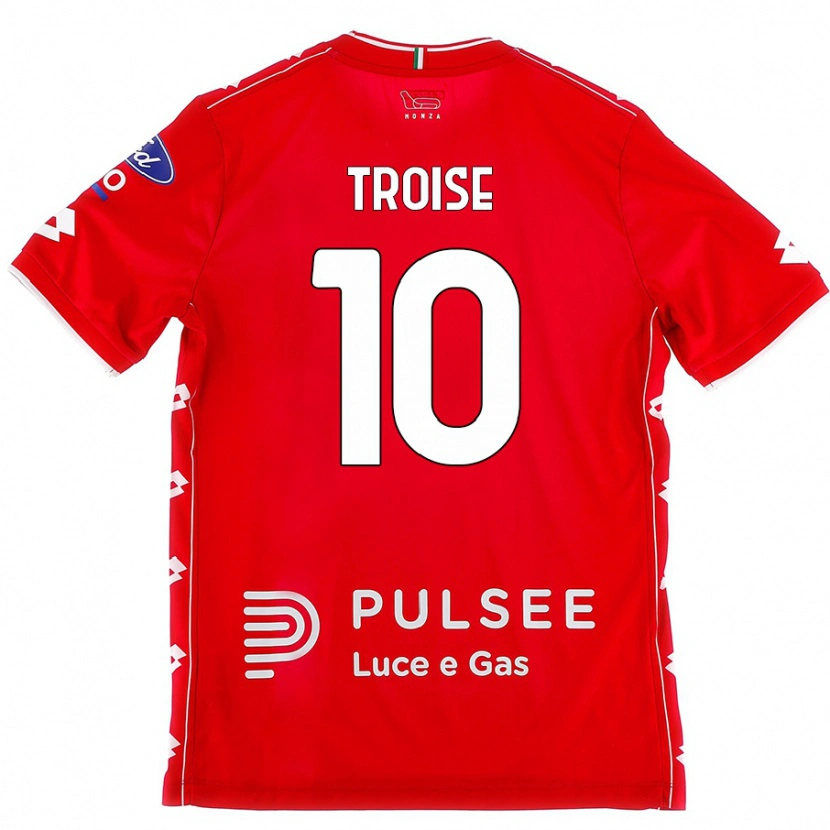 Danxen Kinder Antonio Troise #10 Rot Weiß Heimtrikot Trikot 2024/25 T-Shirt Schweiz