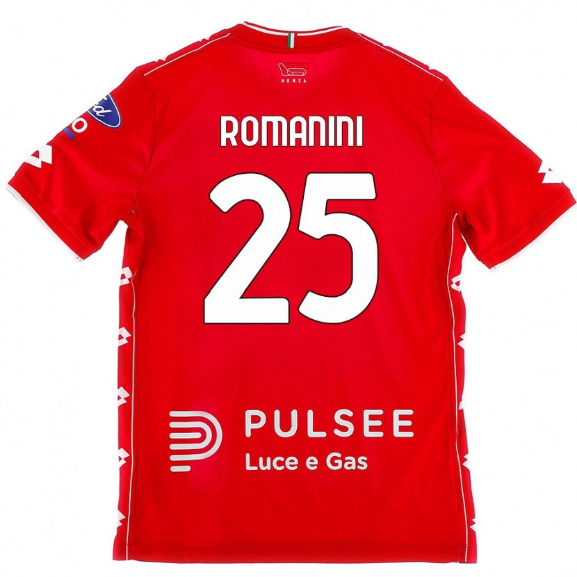 Danxen Kinder Andrea Romanini #25 Rot Weiß Heimtrikot Trikot 2024/25 T-Shirt Schweiz