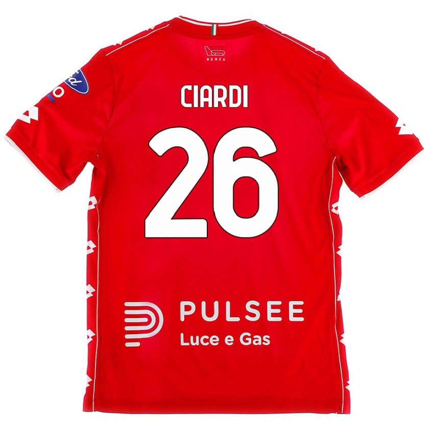 Danxen Kinder Tommaso Ciardi #26 Rot Weiß Heimtrikot Trikot 2024/25 T-Shirt Schweiz