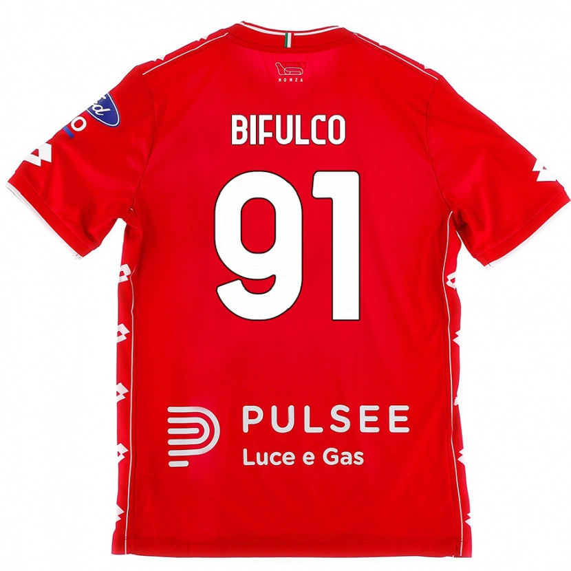 Danxen Kinder Davide Bifulco #91 Rot Weiß Heimtrikot Trikot 2024/25 T-Shirt Schweiz