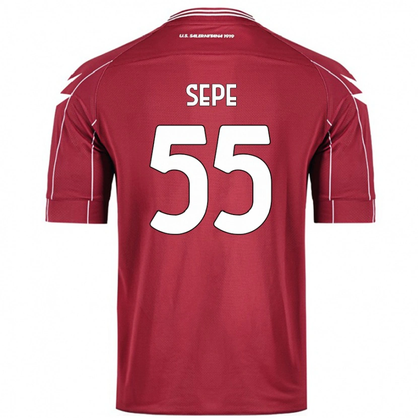 Danxen Kinder Luigi Sepe #55 Burgundrot Heimtrikot Trikot 2024/25 T-Shirt Schweiz