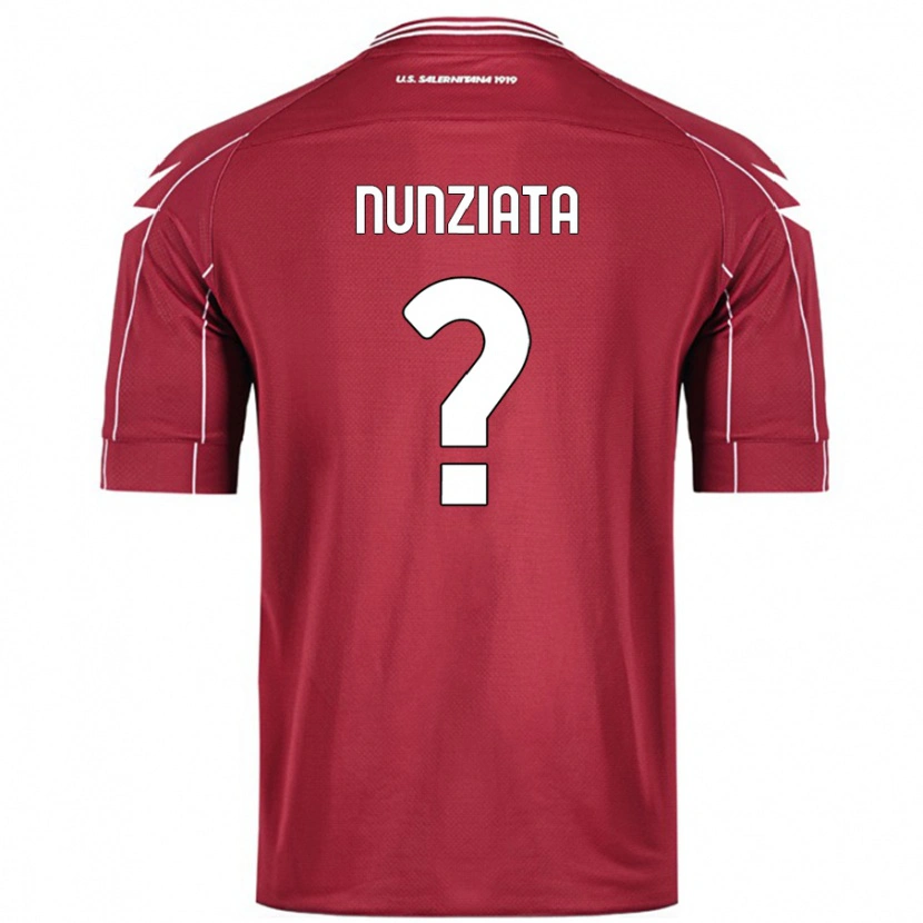 Danxen Kinder Francesco Nunziata #0 Burgundrot Heimtrikot Trikot 2024/25 T-Shirt Schweiz