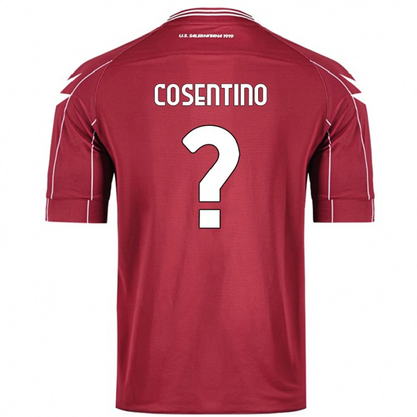 Danxen Kinder Aldo Cosentino #0 Burgundrot Heimtrikot Trikot 2024/25 T-Shirt Schweiz