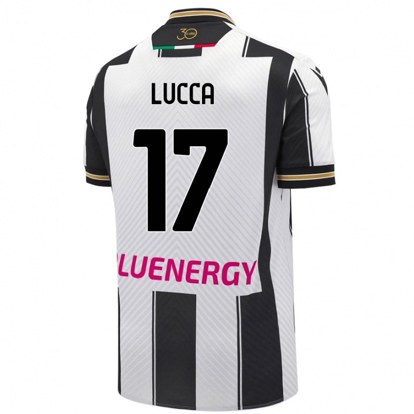 Danxen Kinder Lorenzo Lucca #17 Weiß Schwarz Heimtrikot Trikot 2024/25 T-Shirt Schweiz