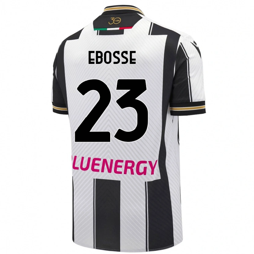 Danxen Kinder Enzo Ebosse #23 Weiß Schwarz Heimtrikot Trikot 2024/25 T-Shirt Schweiz