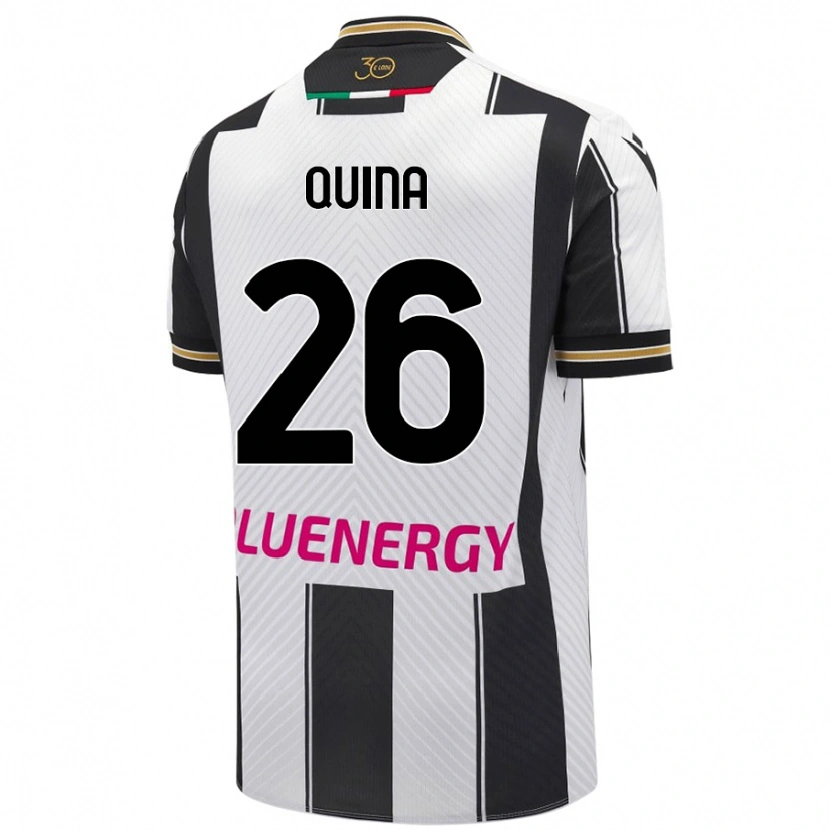 Danxen Kinder Domingos Quina #26 Weiß Schwarz Heimtrikot Trikot 2024/25 T-Shirt Schweiz