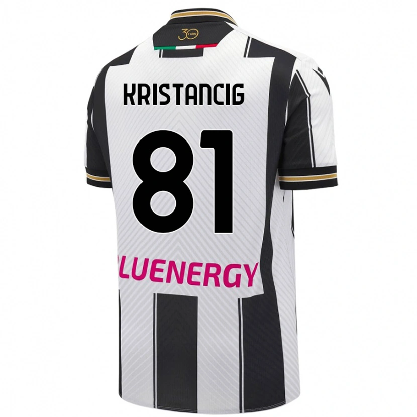 Danxen Kinder Luca Kristancig #81 Weiß Schwarz Heimtrikot Trikot 2024/25 T-Shirt Schweiz