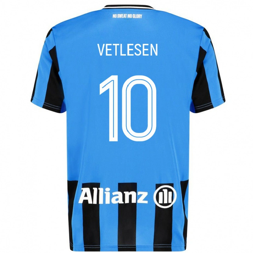 Danxen Kinder Hugo Vetlesen #10 Himmelblau Schwarz Heimtrikot Trikot 2024/25 T-Shirt Schweiz