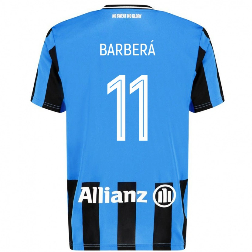 Danxen Kinder Víctor Barberá #11 Himmelblau Schwarz Heimtrikot Trikot 2024/25 T-Shirt Schweiz