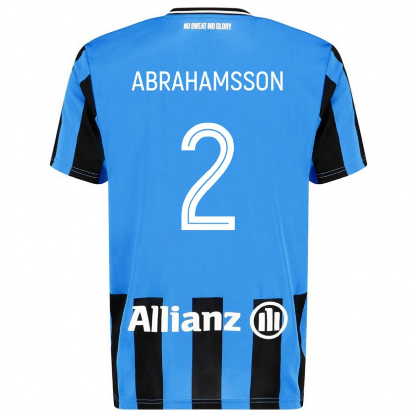 Danxen Kinder Sejde Abrahamsson #2 Himmelblau Schwarz Heimtrikot Trikot 2024/25 T-Shirt Schweiz