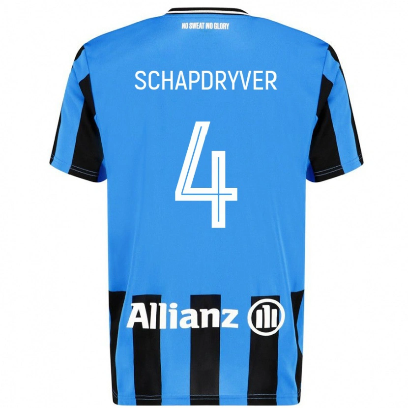 Danxen Kinder Emely Schapdryver #4 Himmelblau Schwarz Heimtrikot Trikot 2024/25 T-Shirt Schweiz