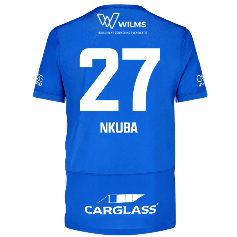 Danxen Kinder Ken Nkuba #27 Blau Heimtrikot Trikot 2024/25 T-Shirt Schweiz