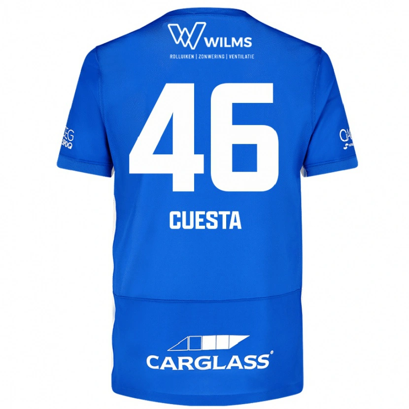 Danxen Kinder Carlos Cuesta #46 Blau Heimtrikot Trikot 2024/25 T-Shirt Schweiz