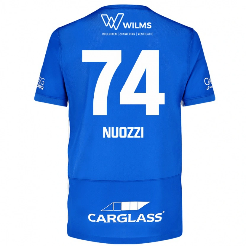 Danxen Kinder Cédric Nuozzi #74 Blau Heimtrikot Trikot 2024/25 T-Shirt Schweiz