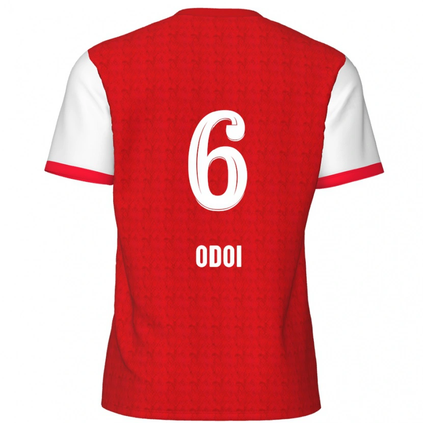 Danxen Kinder Denis Odoi #6 Rot Weiß Heimtrikot Trikot 2024/25 T-Shirt Schweiz