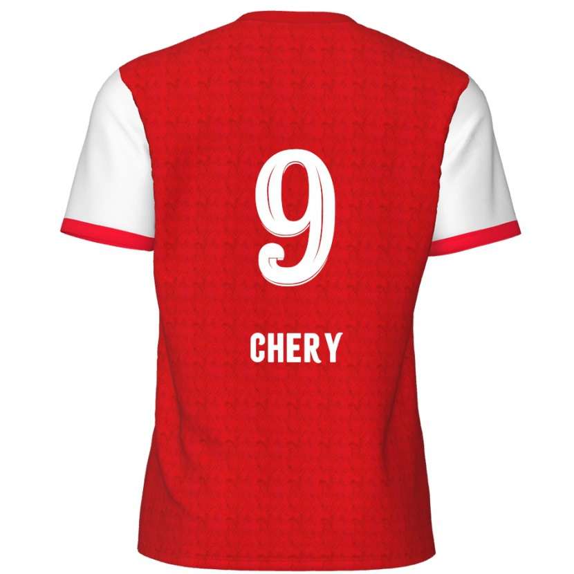 Danxen Kinder Tjaronn Chery #9 Rot Weiß Heimtrikot Trikot 2024/25 T-Shirt Schweiz