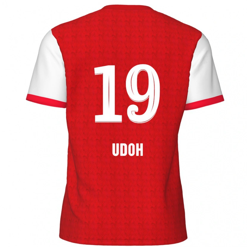 Danxen Kinder Victor Udoh #19 Rot Weiß Heimtrikot Trikot 2024/25 T-Shirt Schweiz