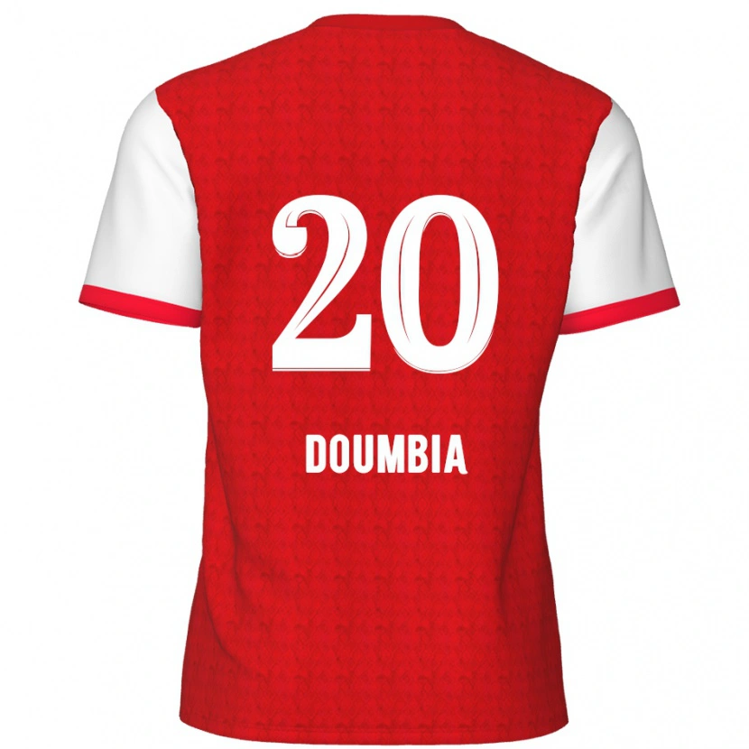 Danxen Kinder Mahamadou Doumbia #20 Rot Weiß Heimtrikot Trikot 2024/25 T-Shirt Schweiz