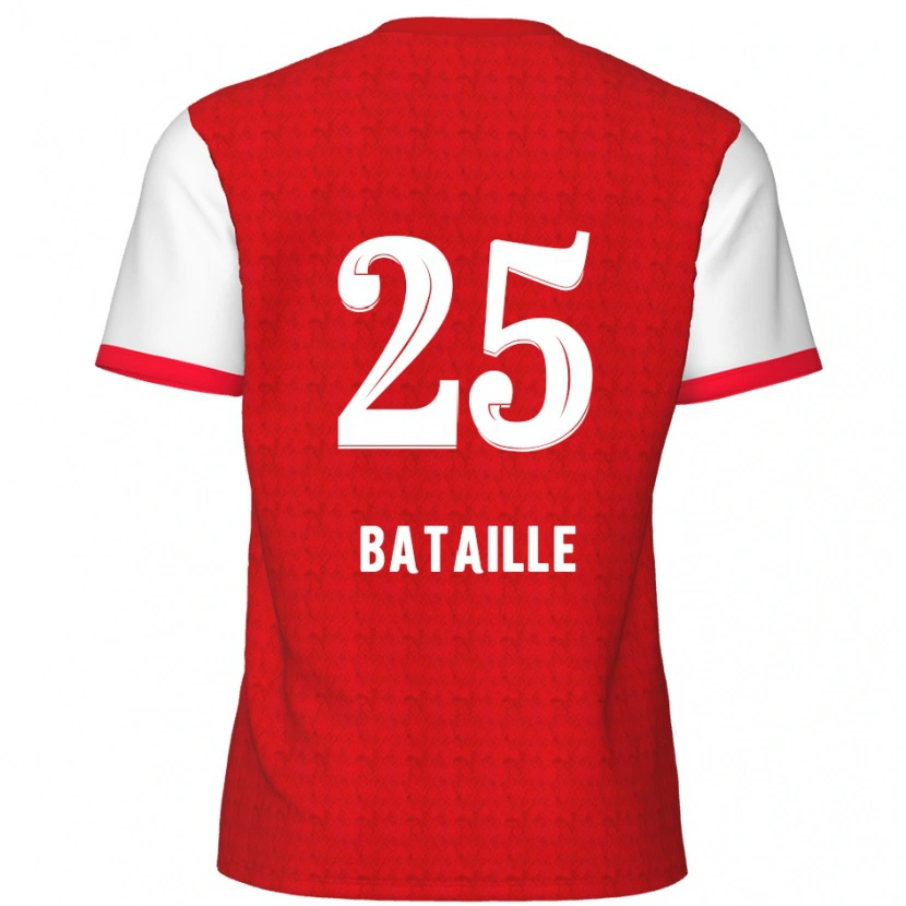 Danxen Kinder Jelle Bataille #25 Rot Weiß Heimtrikot Trikot 2024/25 T-Shirt Schweiz