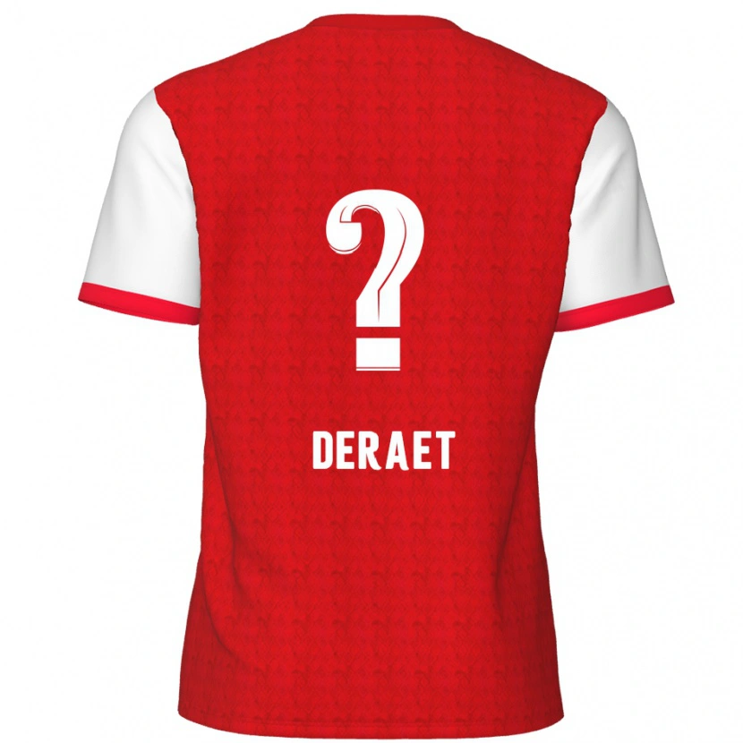 Danxen Kinder Xavi Deraet #0 Rot Weiß Heimtrikot Trikot 2024/25 T-Shirt Schweiz