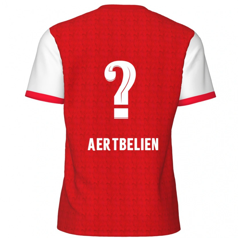 Danxen Kinder Lukas Aertbeliën #0 Rot Weiß Heimtrikot Trikot 2024/25 T-Shirt Schweiz