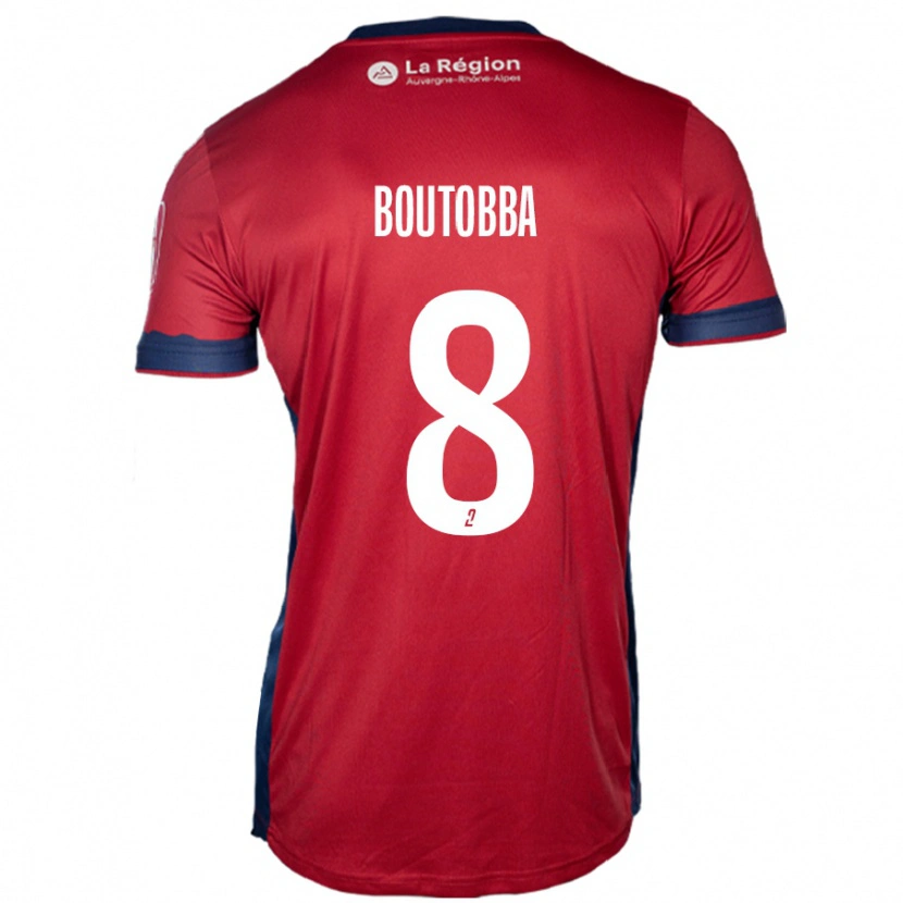 Danxen Kinder Bilal Boutobba #8 Hellburgunderrot Heimtrikot Trikot 2024/25 T-Shirt Schweiz