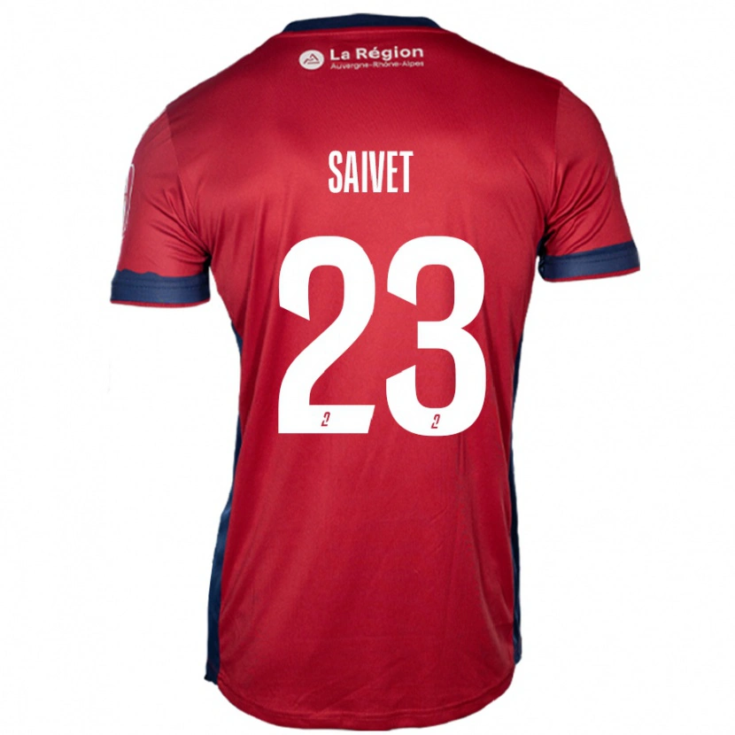 Danxen Kinder Henri Saivet #23 Hellburgunderrot Heimtrikot Trikot 2024/25 T-Shirt Schweiz