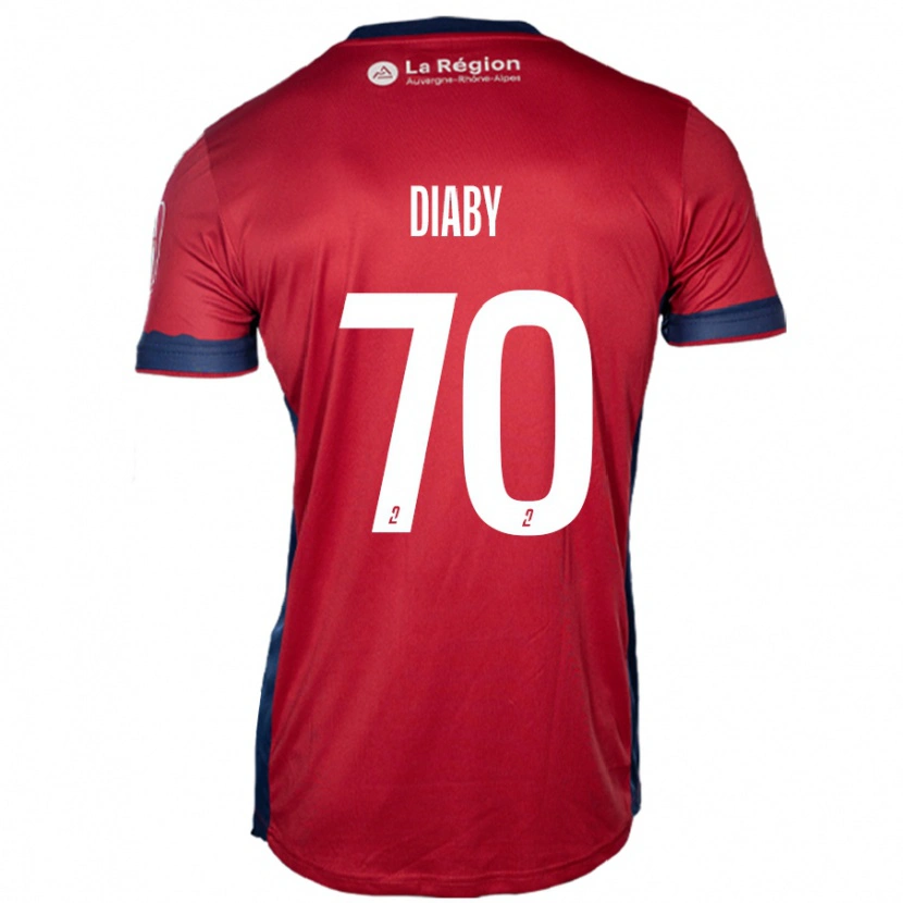 Danxen Kinder Yadaly Diaby #70 Hellburgunderrot Heimtrikot Trikot 2024/25 T-Shirt Schweiz