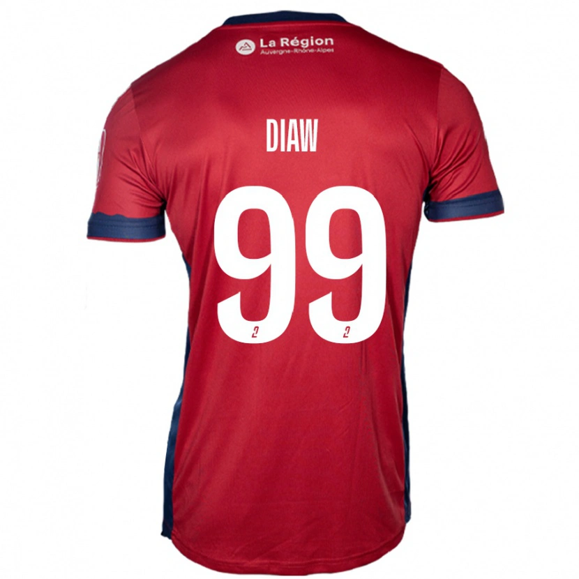 Danxen Kinder Mory Diaw #99 Hellburgunderrot Heimtrikot Trikot 2024/25 T-Shirt Schweiz